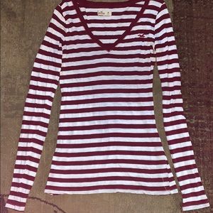 Hollister long sleeve stripped tee